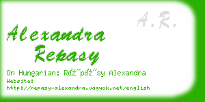 alexandra repasy business card